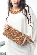 Gemstone Glam: Hand-beaded Clutch - A Distinctive Accessory that Sparkles