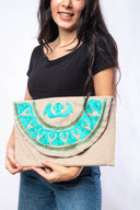 Blooming Beauty: The Lotus Clutch with Beaded Embellishments
