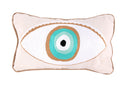 "Add a Touch of Color to Your Decor: Hand Weaved Eye Cushion in mint green"