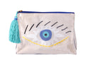 Stylish Sight: The 'Eye' Design Hand-Embroidered Pouch"