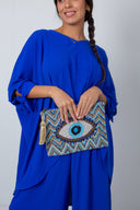 The All-Seeing Eye Clutch: A Hand-Beaded Work of Art in Every Detail