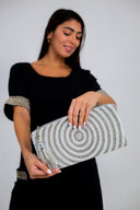 Hand-Beaded Infinity Clutch - A Sparkling Jewel in your accessory collection